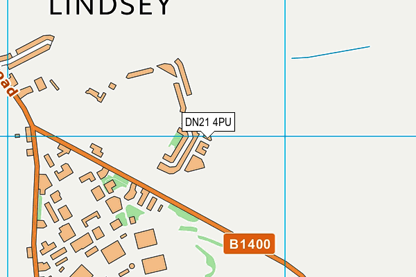 DN21 4PU map - OS VectorMap District (Ordnance Survey)