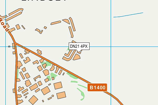 DN21 4PX map - OS VectorMap District (Ordnance Survey)