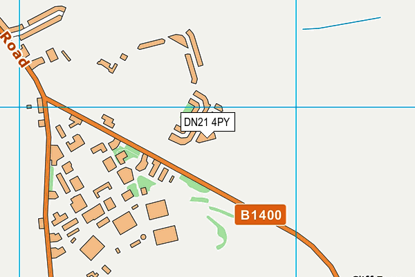 DN21 4PY map - OS VectorMap District (Ordnance Survey)