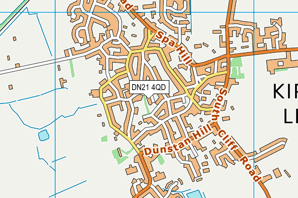 DN21 4QD map - OS VectorMap District (Ordnance Survey)