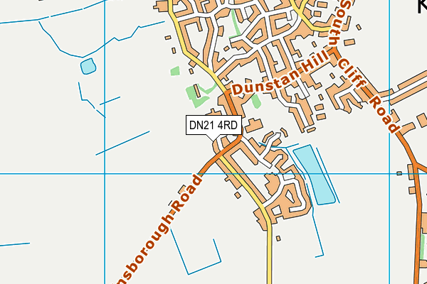 DN21 4RD map - OS VectorMap District (Ordnance Survey)