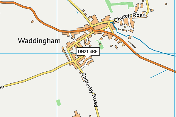 DN21 4RE map - OS VectorMap District (Ordnance Survey)