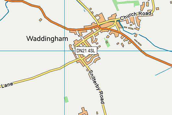 DN21 4SL map - OS VectorMap District (Ordnance Survey)