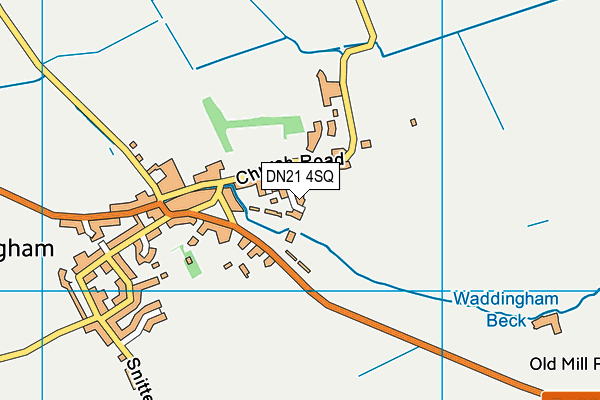 DN21 4SQ map - OS VectorMap District (Ordnance Survey)