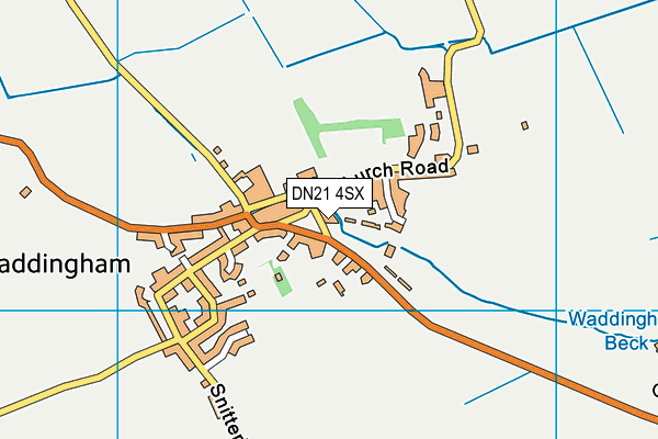 Waddingham Primary School map (DN21 4SX) - OS VectorMap District (Ordnance Survey)
