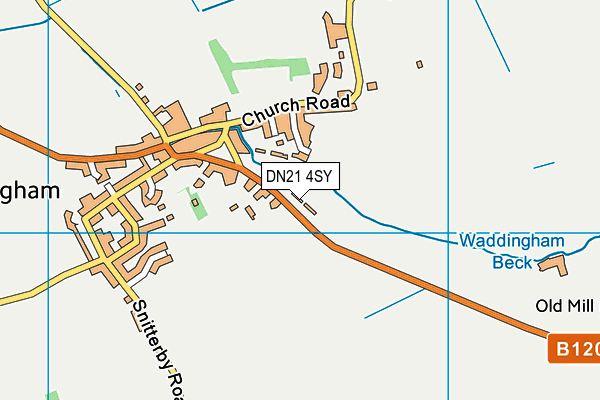 DN21 4SY map - OS VectorMap District (Ordnance Survey)