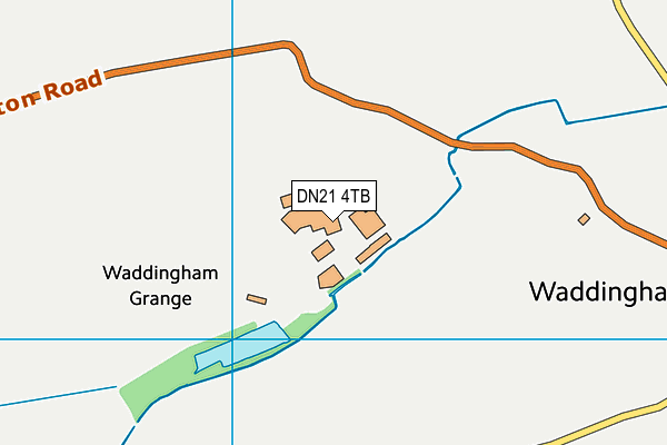 DN21 4TB map - OS VectorMap District (Ordnance Survey)