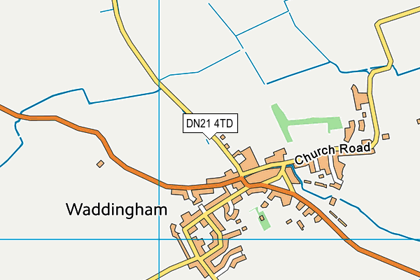 DN21 4TD map - OS VectorMap District (Ordnance Survey)
