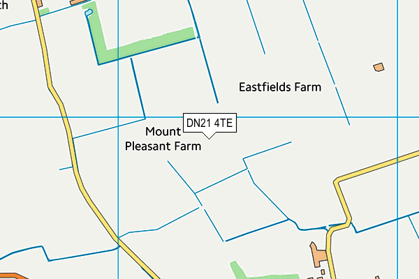 DN21 4TE map - OS VectorMap District (Ordnance Survey)