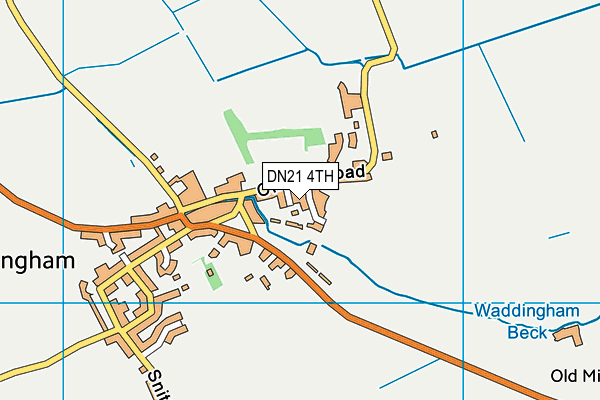 DN21 4TH map - OS VectorMap District (Ordnance Survey)