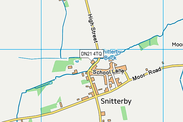 DN21 4TQ map - OS VectorMap District (Ordnance Survey)