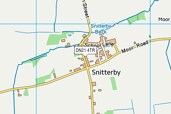 DN21 4TR map - OS VectorMap District (Ordnance Survey)