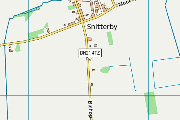 DN21 4TZ map - OS VectorMap District (Ordnance Survey)
