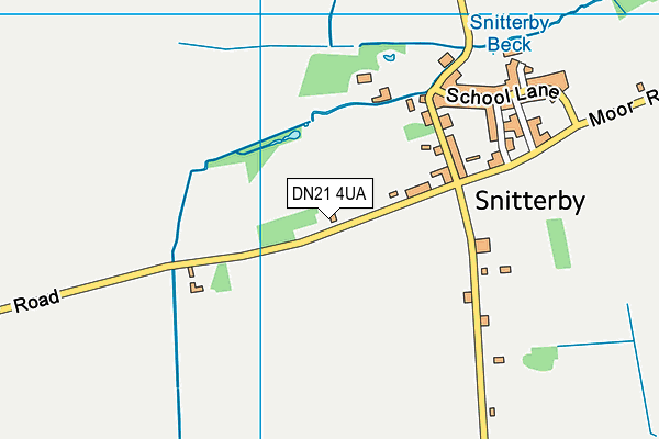 DN21 4UA map - OS VectorMap District (Ordnance Survey)