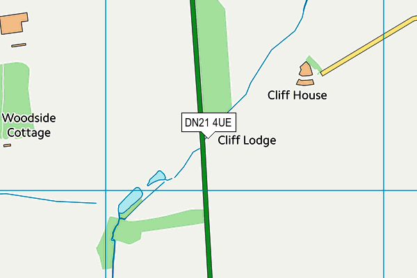 DN21 4UE map - OS VectorMap District (Ordnance Survey)