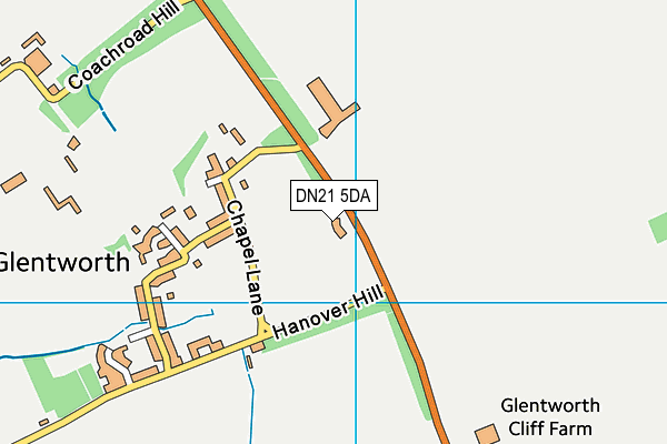 DN21 5DA map - OS VectorMap District (Ordnance Survey)