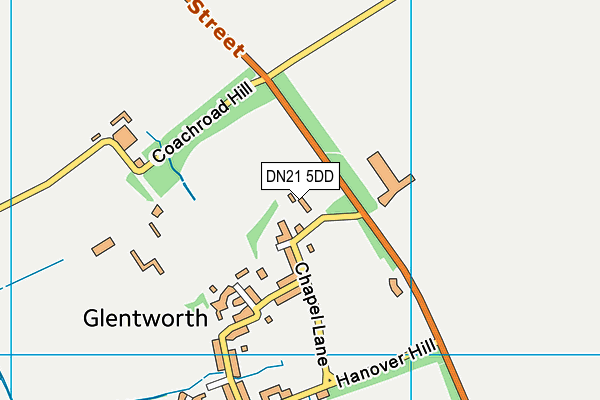DN21 5DD map - OS VectorMap District (Ordnance Survey)
