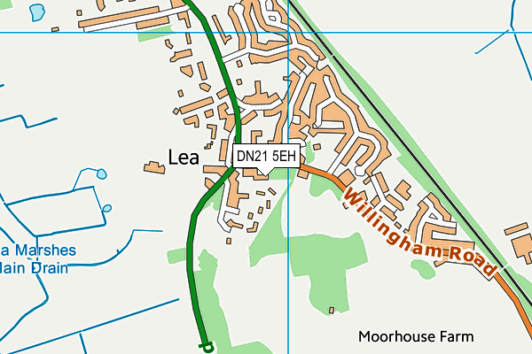 DN21 5EH map - OS VectorMap District (Ordnance Survey)