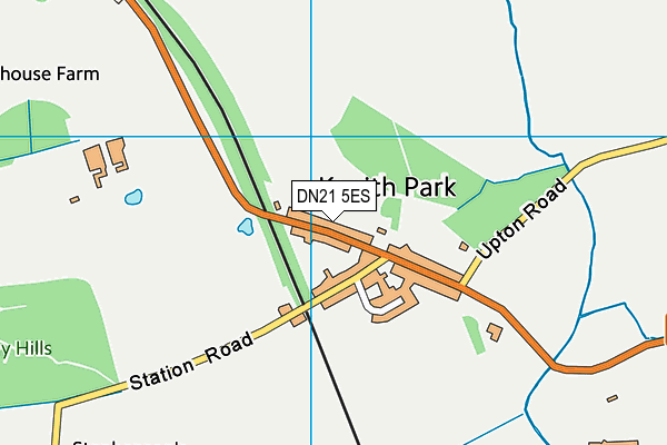 DN21 5ES map - OS VectorMap District (Ordnance Survey)