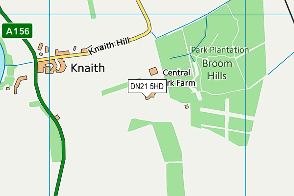 DN21 5HD map - OS VectorMap District (Ordnance Survey)