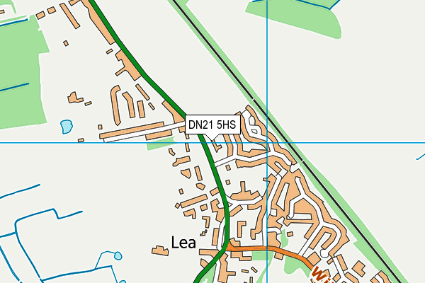 DN21 5HS map - OS VectorMap District (Ordnance Survey)