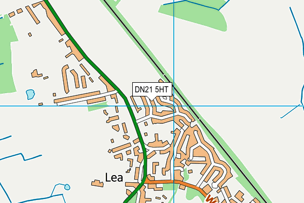 DN21 5HT map - OS VectorMap District (Ordnance Survey)