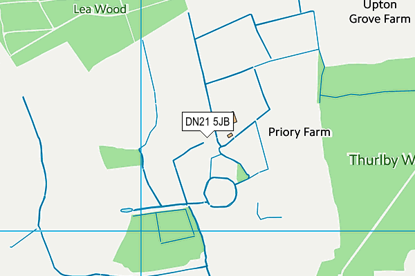 DN21 5JB map - OS VectorMap District (Ordnance Survey)