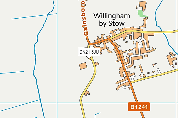 Willingham Playing Field map (DN21 5JU) - OS VectorMap District (Ordnance Survey)