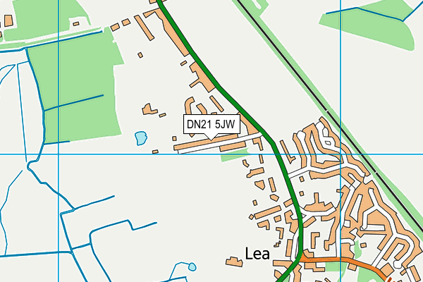 DN21 5JW map - OS VectorMap District (Ordnance Survey)