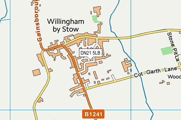 DN21 5LB map - OS VectorMap District (Ordnance Survey)
