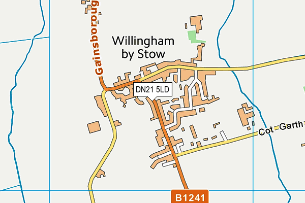 DN21 5LD map - OS VectorMap District (Ordnance Survey)