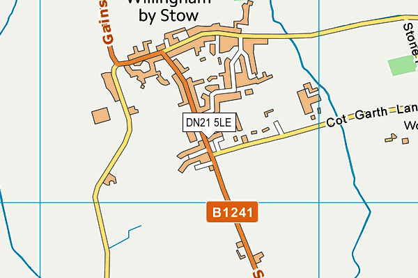 DN21 5LE map - OS VectorMap District (Ordnance Survey)