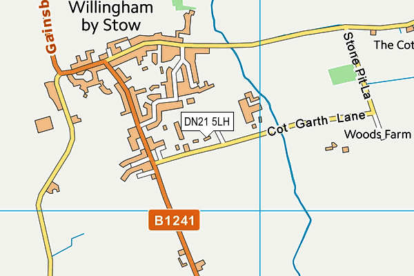 DN21 5LH map - OS VectorMap District (Ordnance Survey)