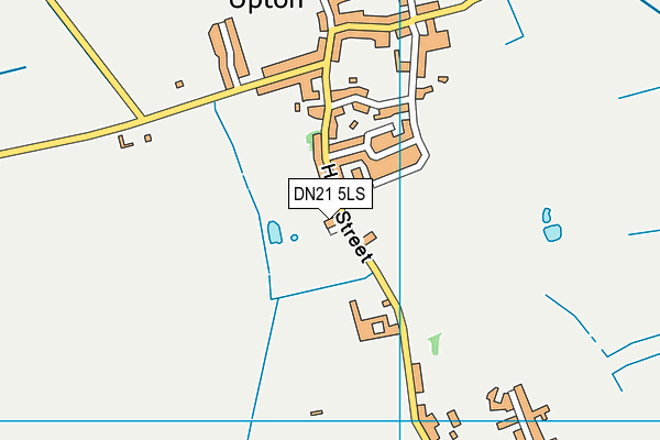 DN21 5LS map - OS VectorMap District (Ordnance Survey)