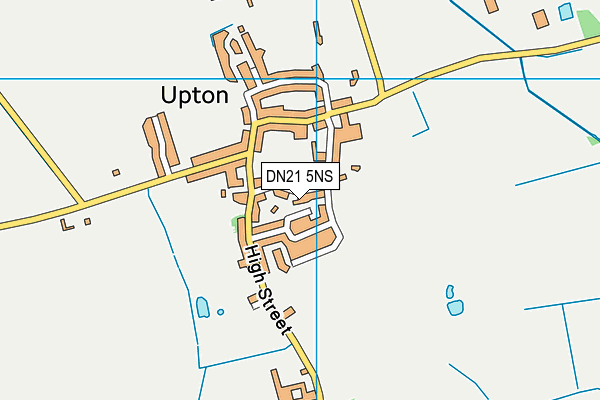 DN21 5NS map - OS VectorMap District (Ordnance Survey)
