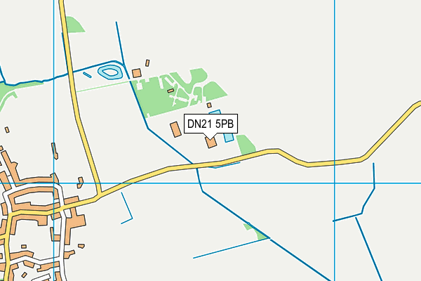 DN21 5PB map - OS VectorMap District (Ordnance Survey)