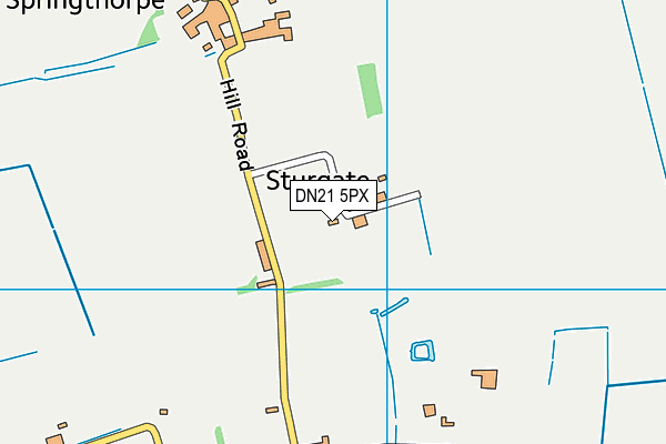 DN21 5PX map - OS VectorMap District (Ordnance Survey)