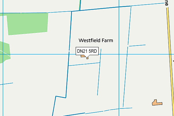 DN21 5RD map - OS VectorMap District (Ordnance Survey)