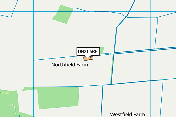 DN21 5RE map - OS VectorMap District (Ordnance Survey)
