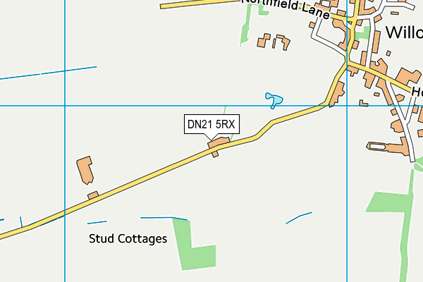 DN21 5RX map - OS VectorMap District (Ordnance Survey)