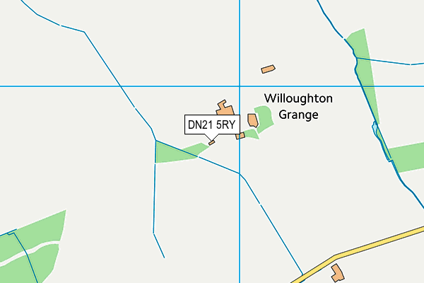 DN21 5RY map - OS VectorMap District (Ordnance Survey)