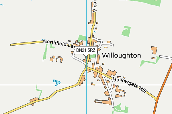 DN21 5RZ map - OS VectorMap District (Ordnance Survey)