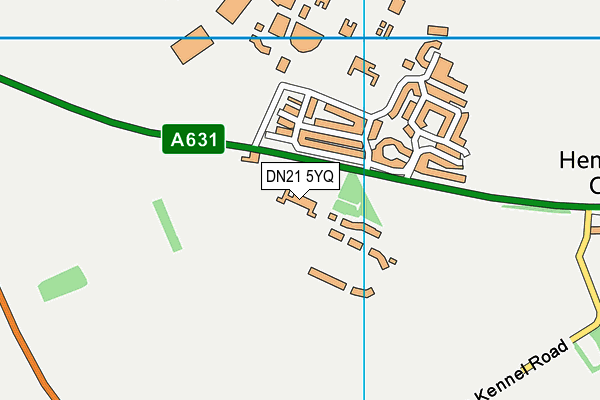 DN21 5YQ map - OS VectorMap District (Ordnance Survey)