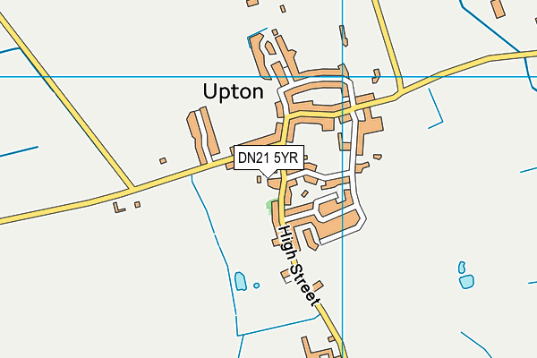 DN21 5YR map - OS VectorMap District (Ordnance Survey)