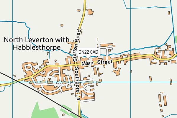Leverton Church Of England Academy map (DN22 0AD) - OS VectorMap District (Ordnance Survey)