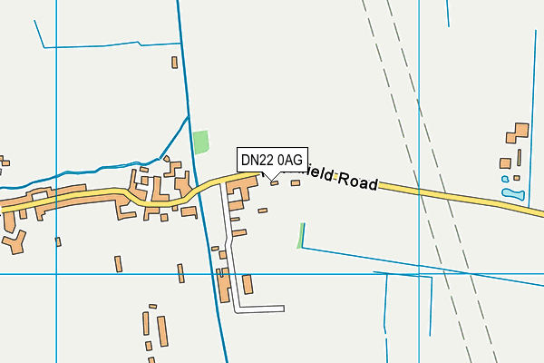 DN22 0AG map - OS VectorMap District (Ordnance Survey)