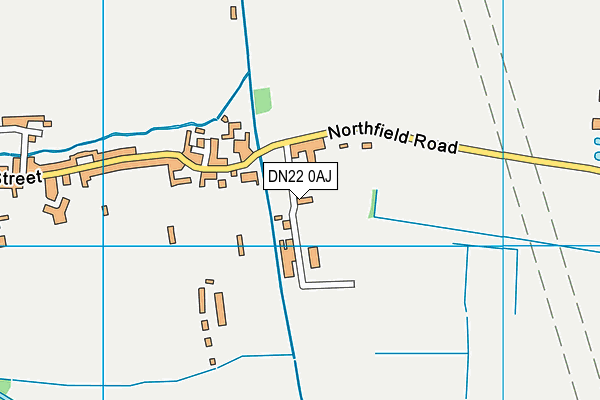 DN22 0AJ map - OS VectorMap District (Ordnance Survey)
