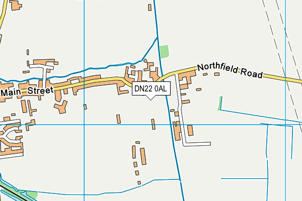 DN22 0AL map - OS VectorMap District (Ordnance Survey)