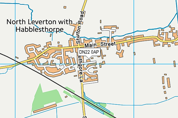 DN22 0AP map - OS VectorMap District (Ordnance Survey)