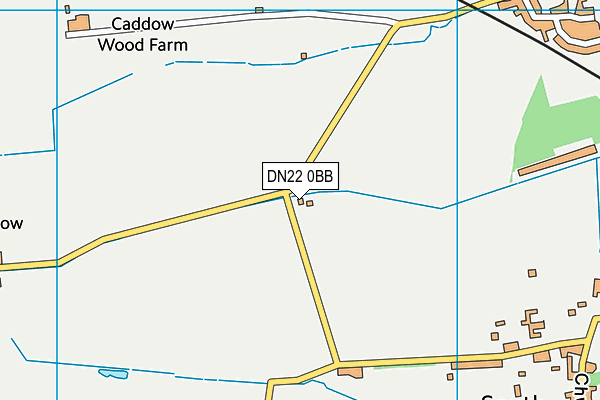 DN22 0BB map - OS VectorMap District (Ordnance Survey)